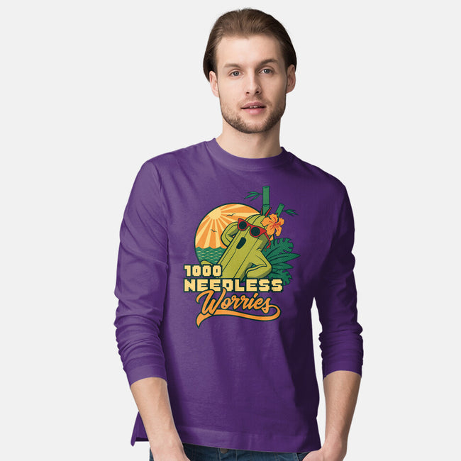 1000 Needless Worries-mens long sleeved tee-Sergester