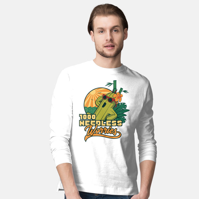 1000 Needless Worries-mens long sleeved tee-Sergester