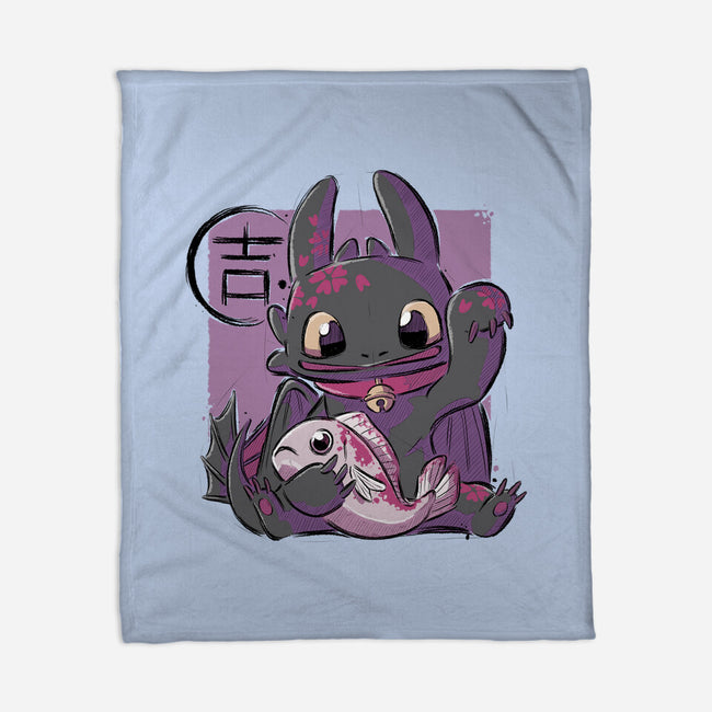 Maneki Toothless-none fleece blanket-xMorfina