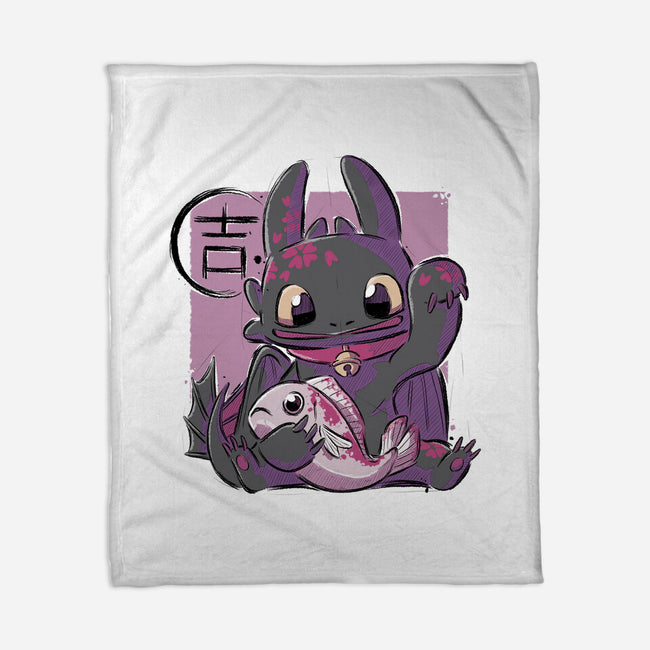 Maneki Toothless-none fleece blanket-xMorfina