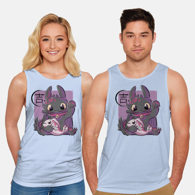 Maneki Toothless-unisex basic tank-xMorfina