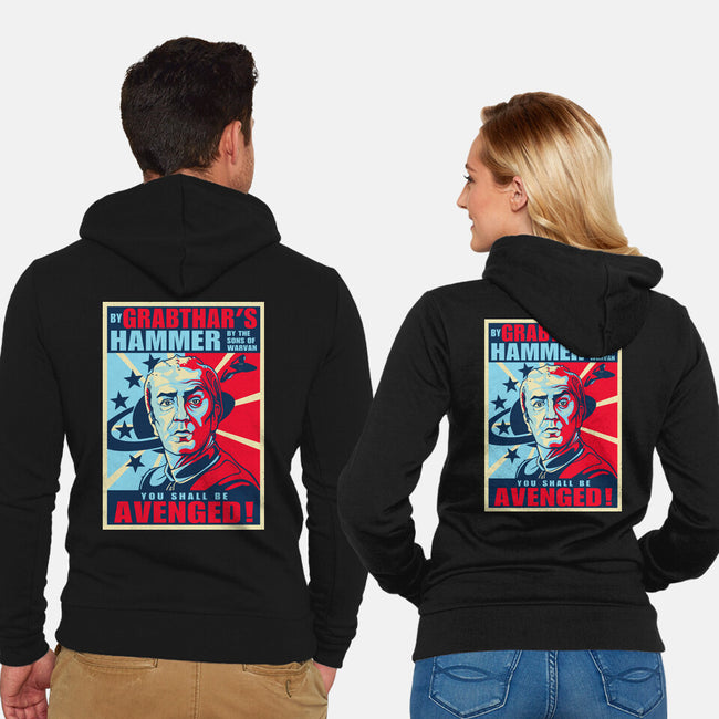 By Grabthar's Hammer-unisex zip-up sweatshirt-daobiwan