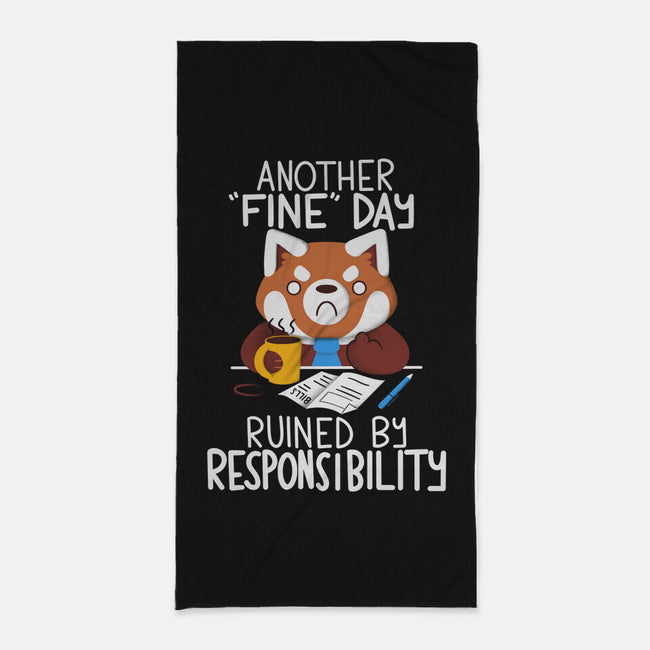 Day Ruined-none beach towel-TaylorRoss1