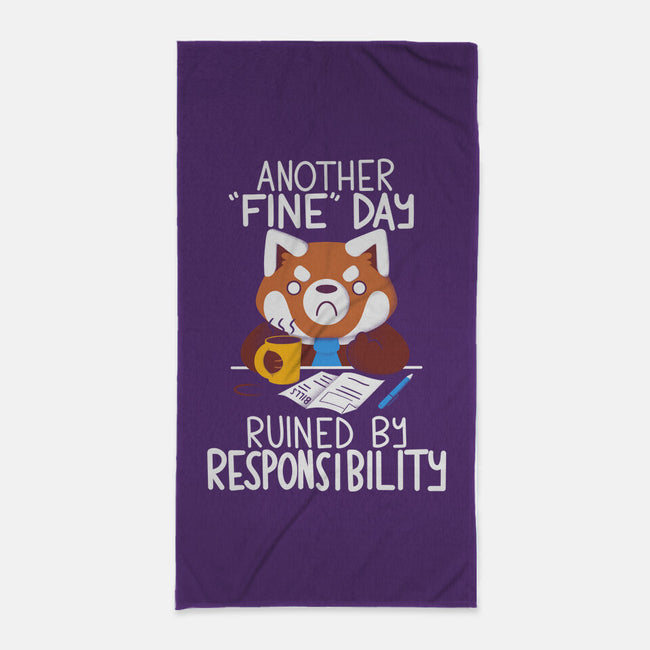 Day Ruined-none beach towel-TaylorRoss1