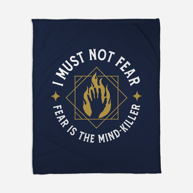 I Must Not Fear-none fleece blanket-demonigote