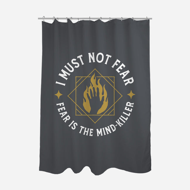 I Must Not Fear-none polyester shower curtain-demonigote