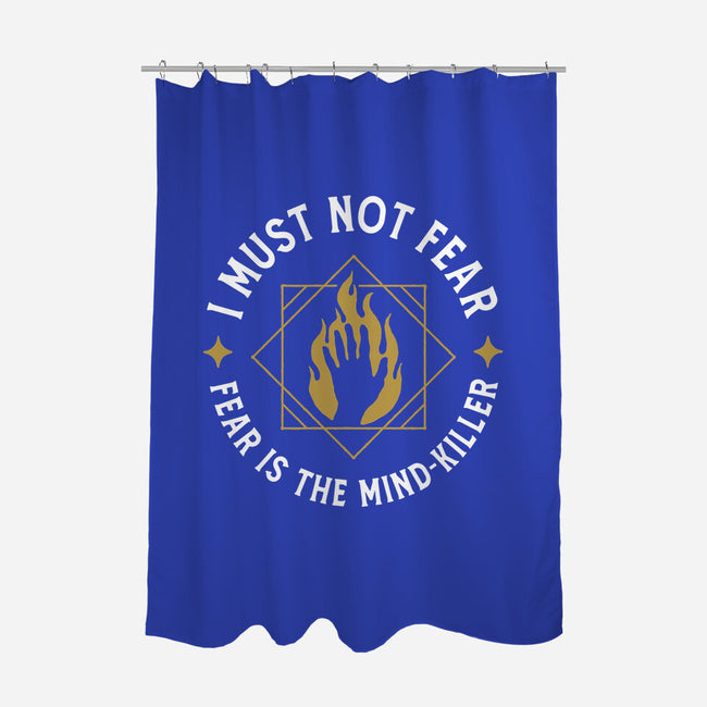 I Must Not Fear-none polyester shower curtain-demonigote