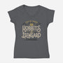 Taking The Hobbits To Isengard-womens v-neck tee-eduely