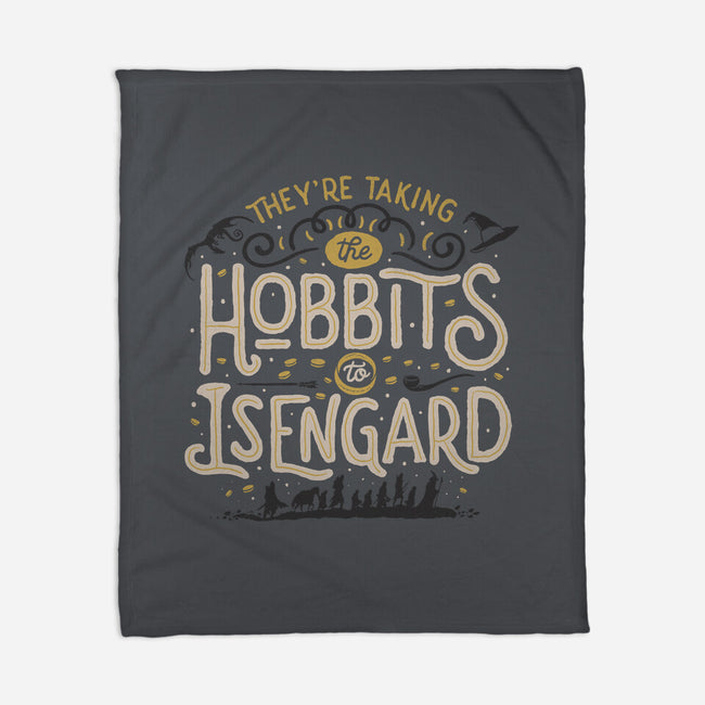 Taking The Hobbits To Isengard-none fleece blanket-eduely