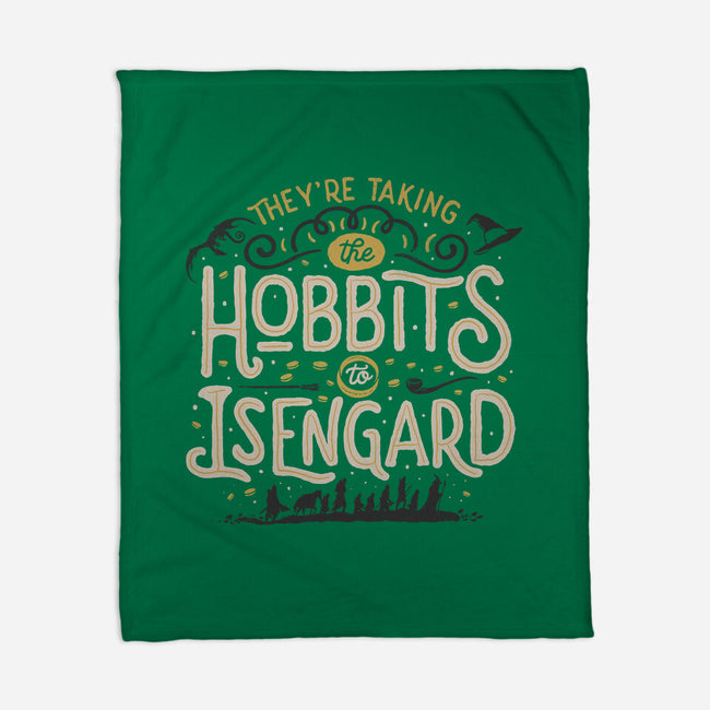 Taking The Hobbits To Isengard-none fleece blanket-eduely