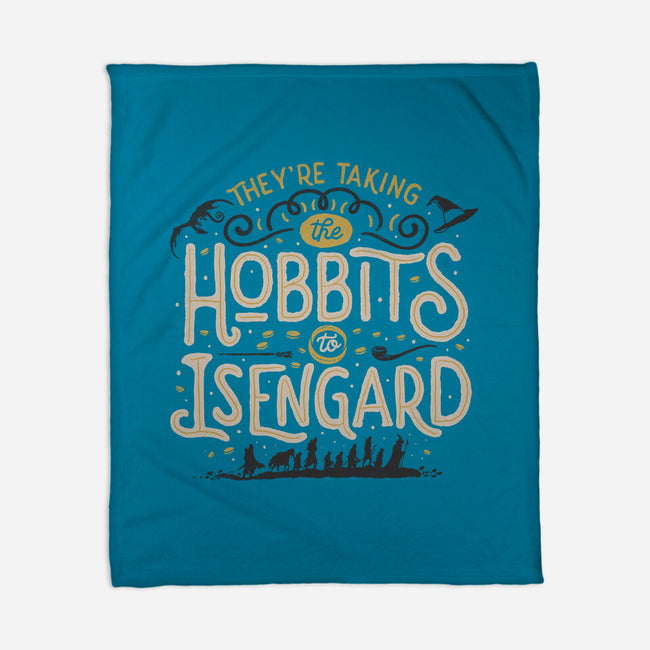 Taking The Hobbits To Isengard-none fleece blanket-eduely
