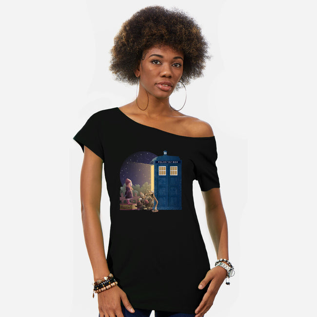 When You Come For Me-womens off shoulder tee-saqman