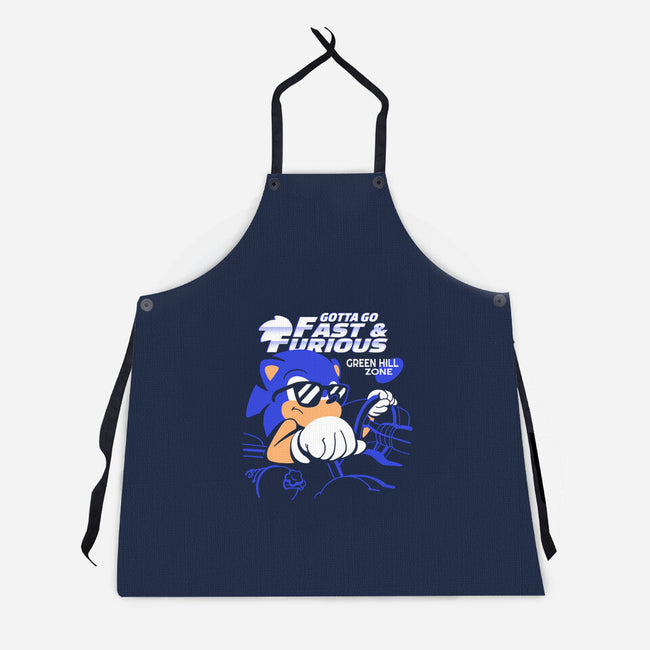 Gotta Go Fast & Furious-unisex kitchen apron-estudiofitas