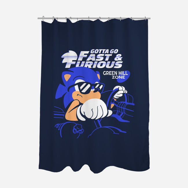 Gotta Go Fast & Furious-none polyester shower curtain-estudiofitas