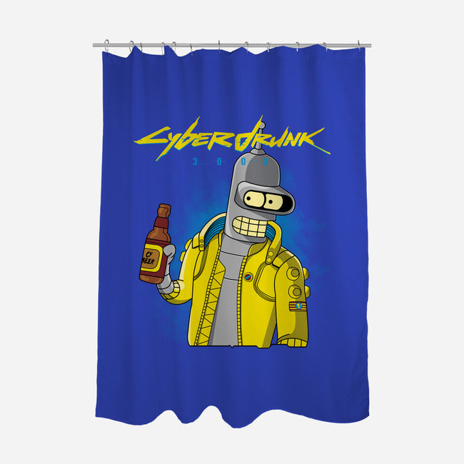Cyberdrunk-none polyester shower curtain-retrodivision