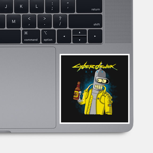 Cyberdrunk-none glossy sticker-retrodivision