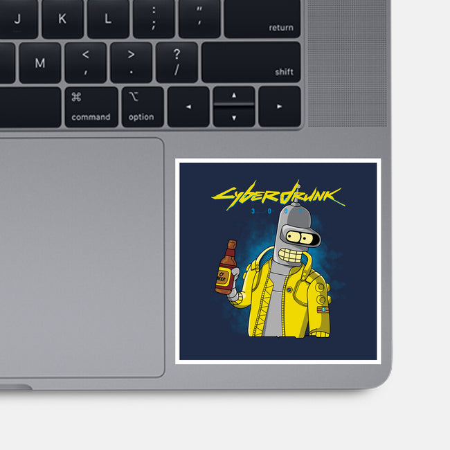 Cyberdrunk-none glossy sticker-retrodivision