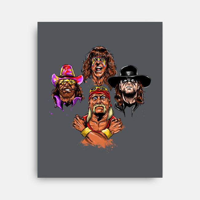 Wrestlers Rhapsody-none stretched canvas-zascanauta