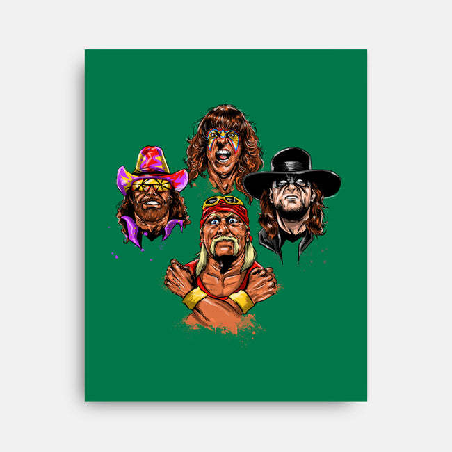 Wrestlers Rhapsody-none stretched canvas-zascanauta