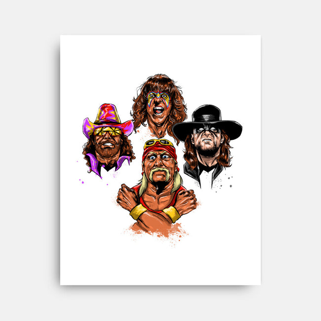 Wrestlers Rhapsody-none stretched canvas-zascanauta