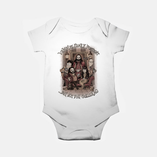 Vampire Family Portrait-baby basic onesie-saqman