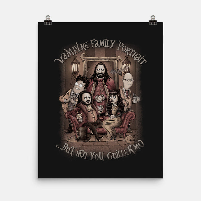 Vampire Family Portrait-none matte poster-saqman
