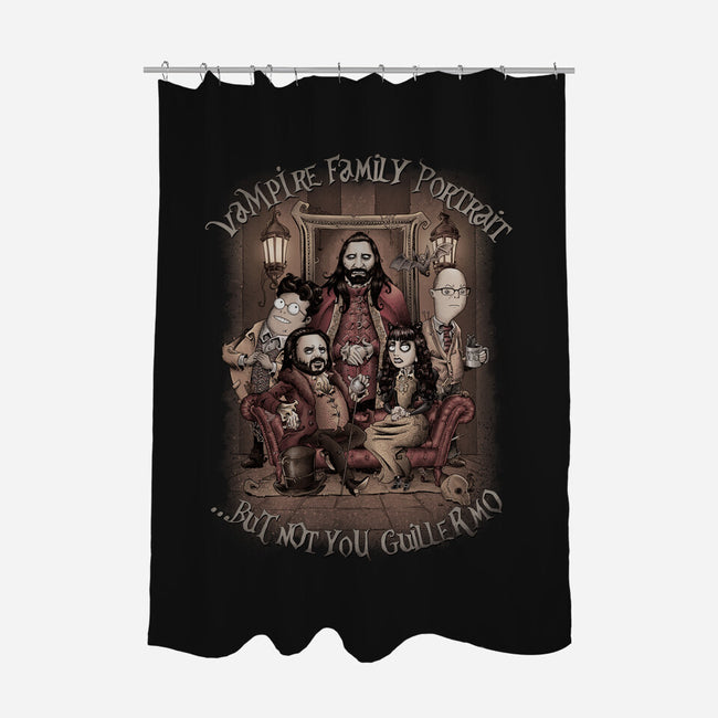 Vampire Family Portrait-none polyester shower curtain-saqman