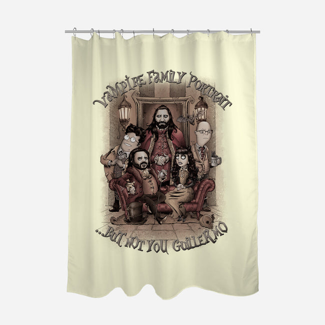 Vampire Family Portrait-none polyester shower curtain-saqman