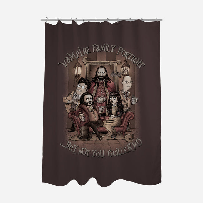Vampire Family Portrait-none polyester shower curtain-saqman