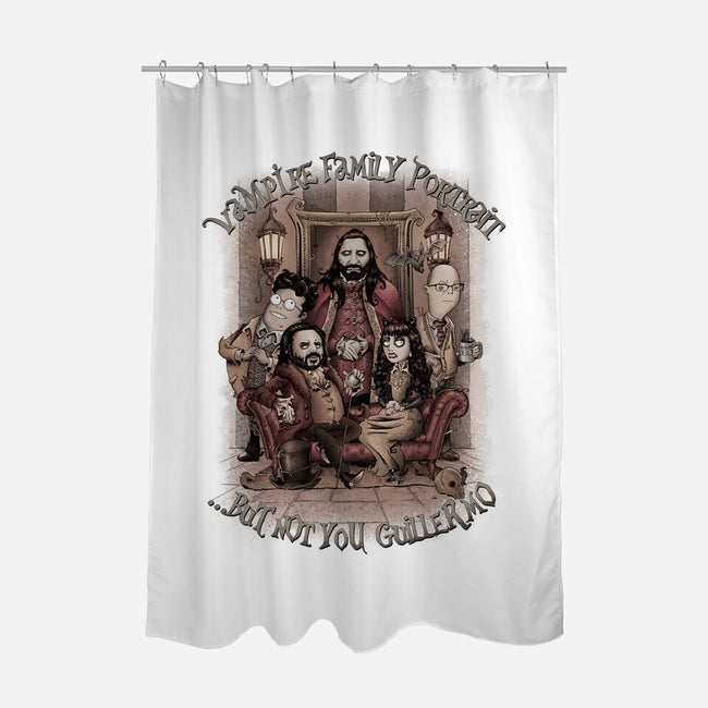 Vampire Family Portrait-none polyester shower curtain-saqman