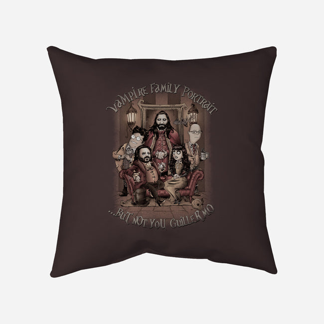 Vampire Family Portrait-none removable cover throw pillow-saqman
