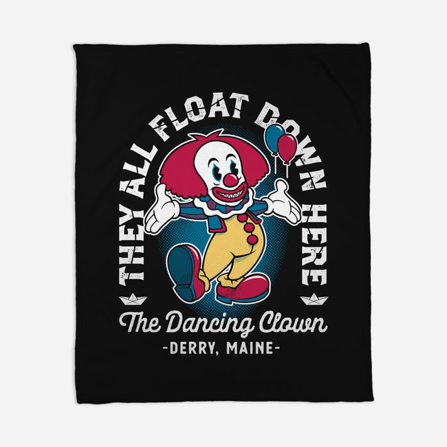 The Dancing Clown-none fleece blanket-Nemons
