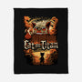 Cat on Titan-none fleece blanket-pujartwork