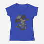Dungeons in Dragons-womens v-neck tee-Paul Simic