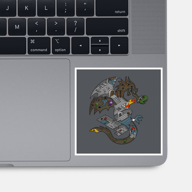 Dungeons in Dragons-none glossy sticker-Paul Simic