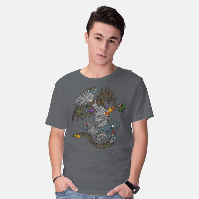 Dungeons in Dragons-mens basic tee-Paul Simic