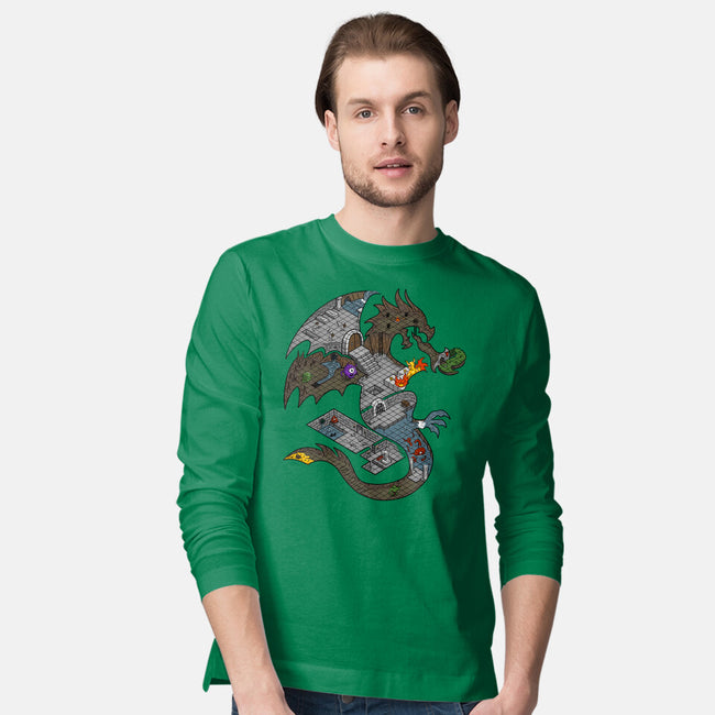 Dungeons in Dragons-mens long sleeved tee-Paul Simic