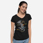 Dungeons in Dragons-womens v-neck tee-Paul Simic