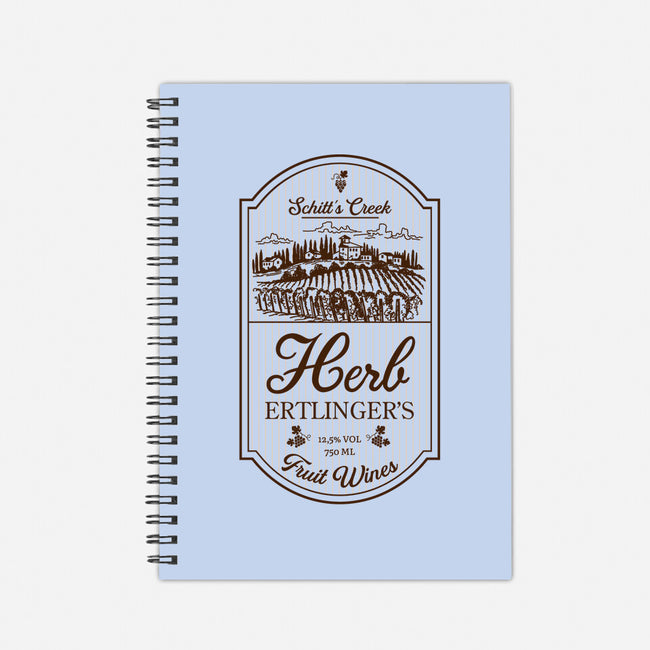 Herb's Fruit Wines-none dot grid notebook-CoD Designs