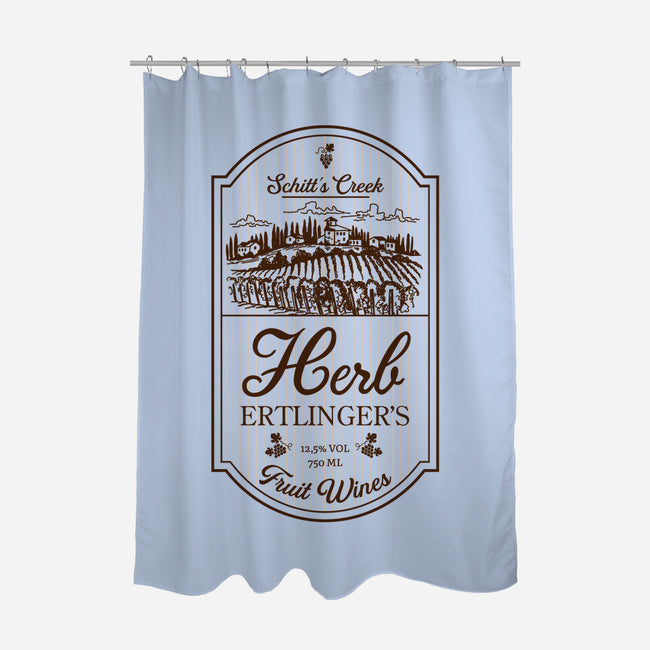 Herb's Fruit Wines-none polyester shower curtain-CoD Designs