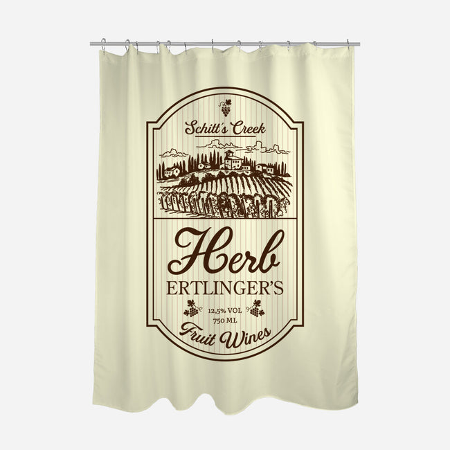 Herb's Fruit Wines-none polyester shower curtain-CoD Designs