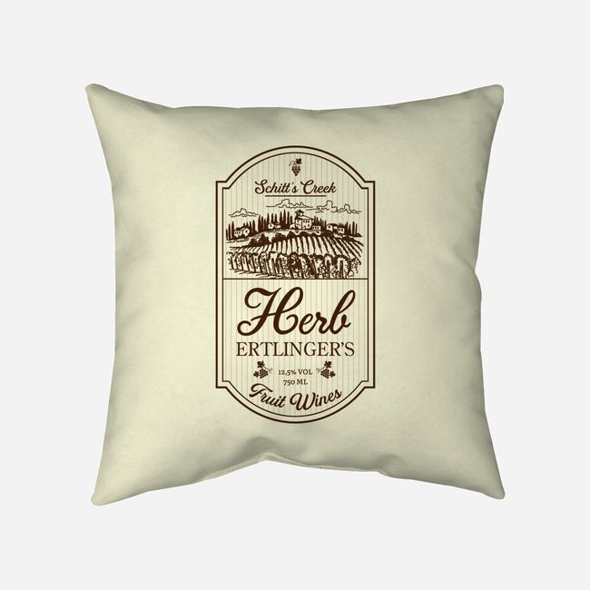 Herb's Fruit Wines-none removable cover w insert throw pillow-CoD Designs
