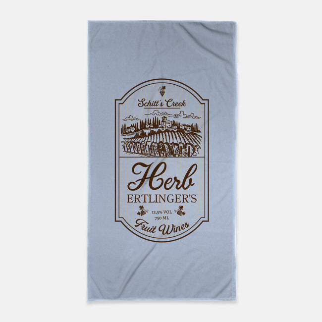 Herb's Fruit Wines-none beach towel-CoD Designs