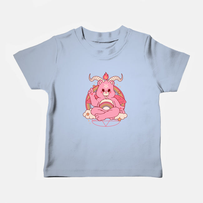 Bearphomet-baby basic tee-Thiago Correa