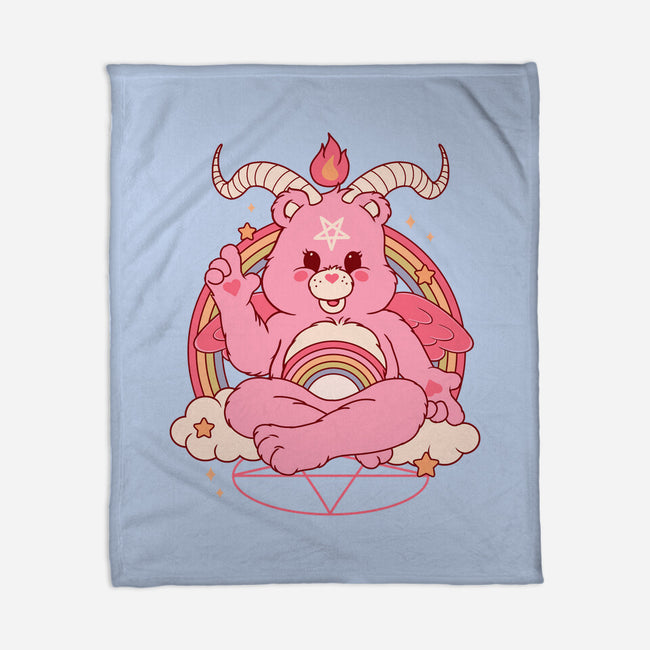 Bearphomet-none fleece blanket-Thiago Correa