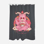 Bearphomet-none polyester shower curtain-Thiago Correa