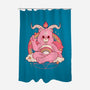 Bearphomet-none polyester shower curtain-Thiago Correa