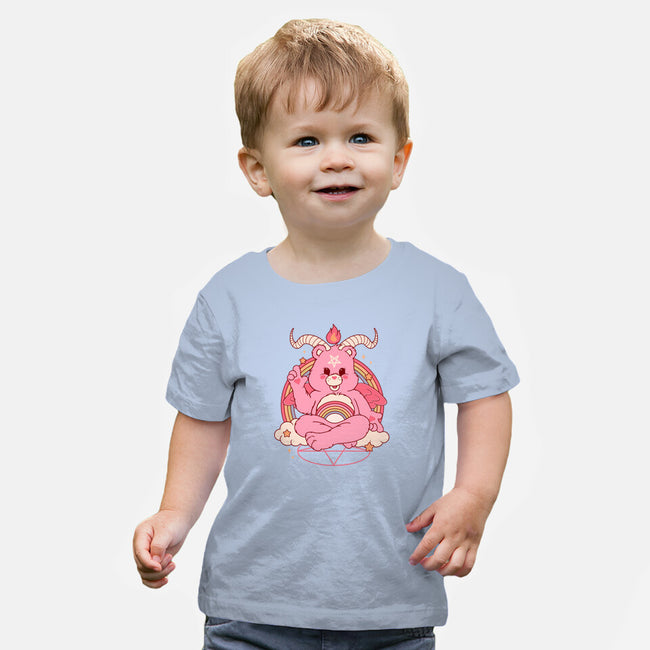 Bearphomet-baby basic tee-Thiago Correa