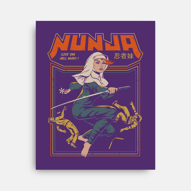 Nunja-none stretched canvas-gloopz