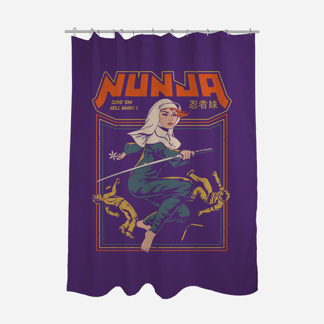 Nunja-none polyester shower curtain-gloopz
